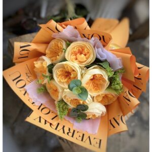 bó hoa hồng giấy