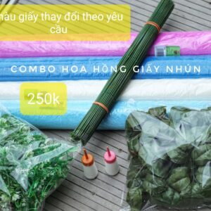 nguyên liệu làm hoa giấy