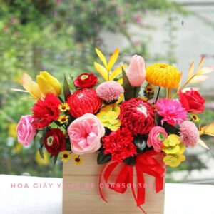 Giỏ Hoa Giấy 04