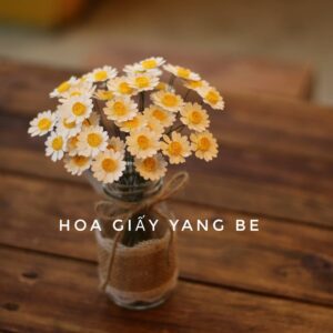 Lọ hoa cúc giấy mini