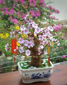 nguyên liệu làm hoa đào