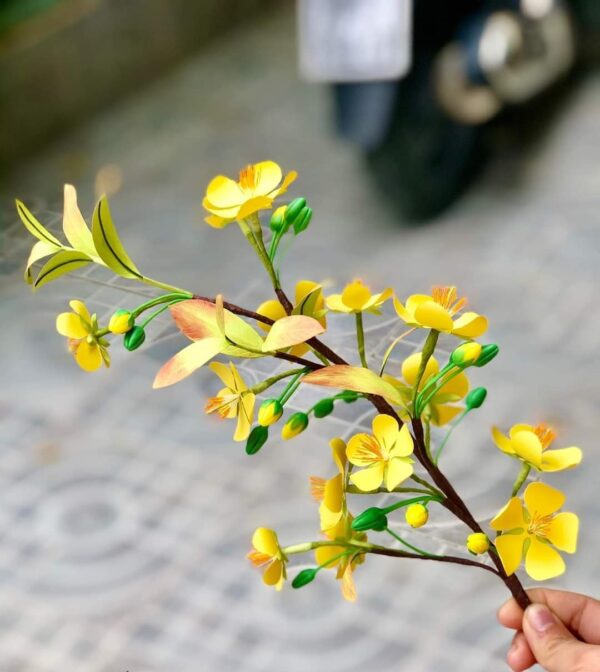 nguyên liệu làm hoa mai giấy