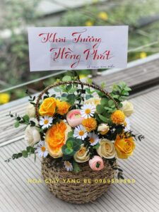 lãng hoa mừng khai trương